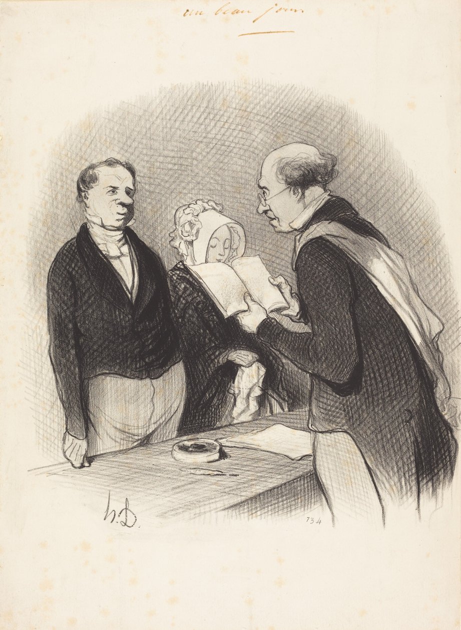 Before the Mayor by Honoré Daumier