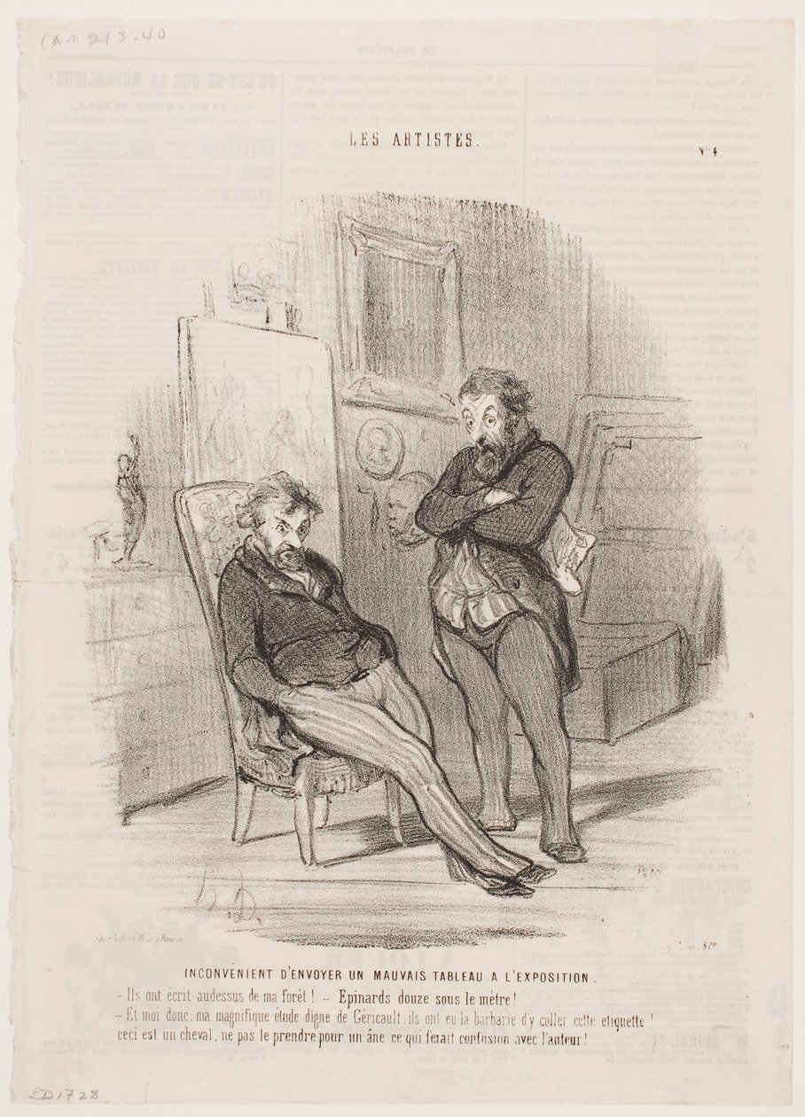 Disadvantage of Sending a Bad Painting to the Exhibition by Honoré Daumier