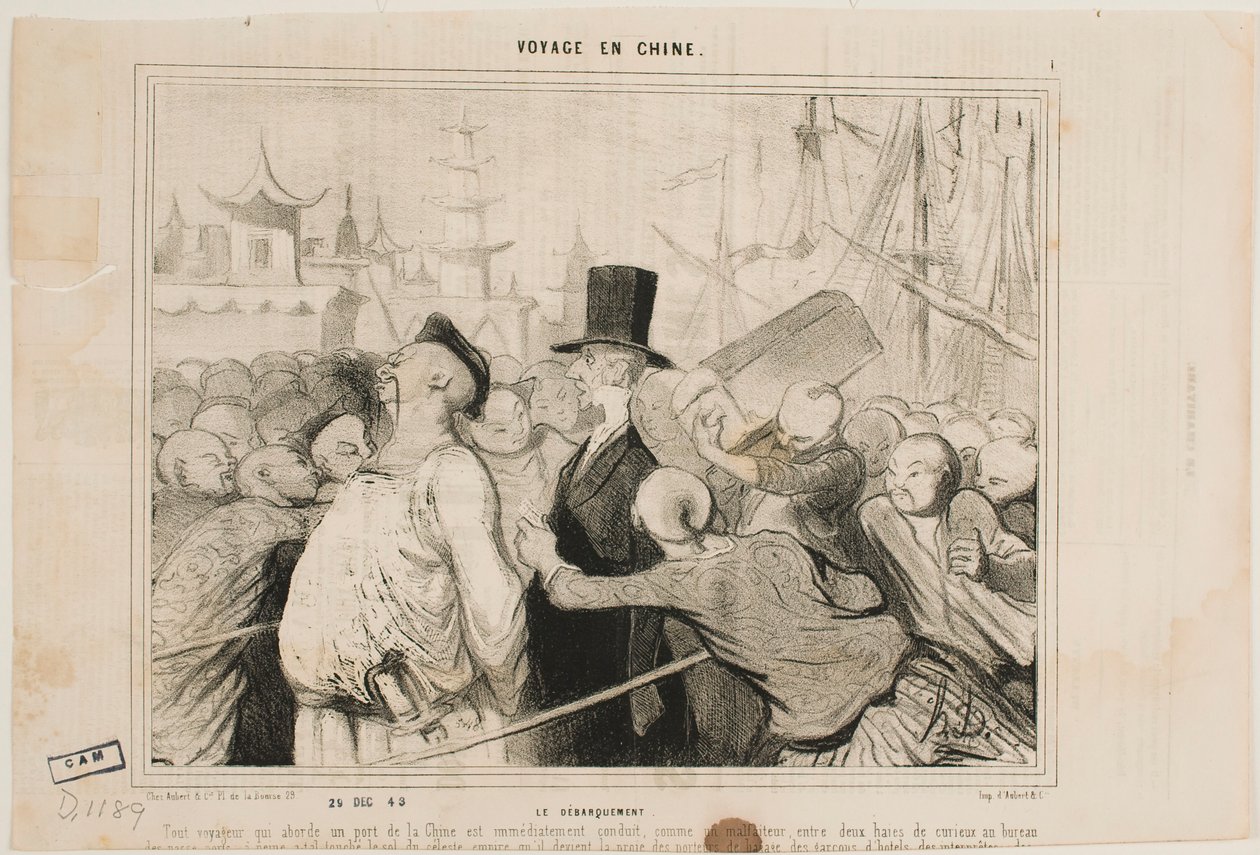 Disembarking by Honoré Daumier