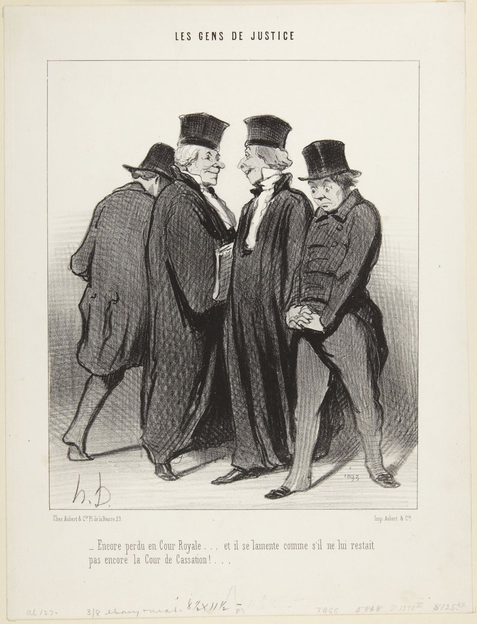 Still Lost in the Royal Court..., number 34 from the series The People of Justice by Honoré Daumier