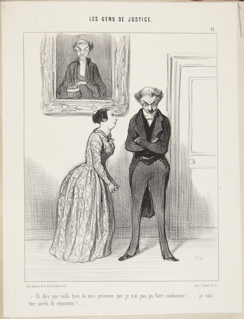 And to think that there are three of my defendants that I could not convict! I am going to lose my reputation! by Honoré Daumier