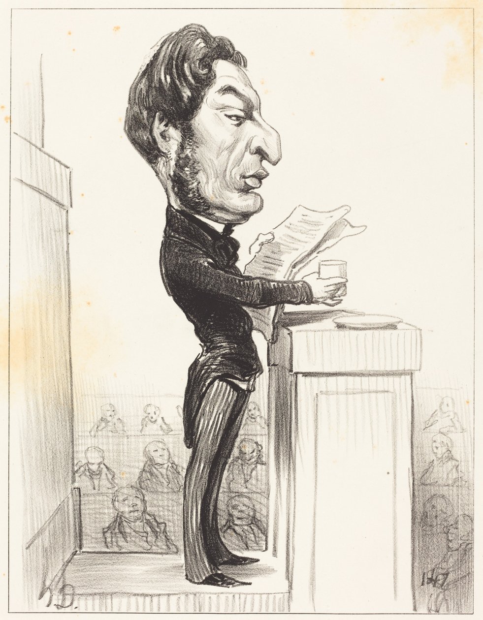 Eugène Rouher by Honoré Daumier