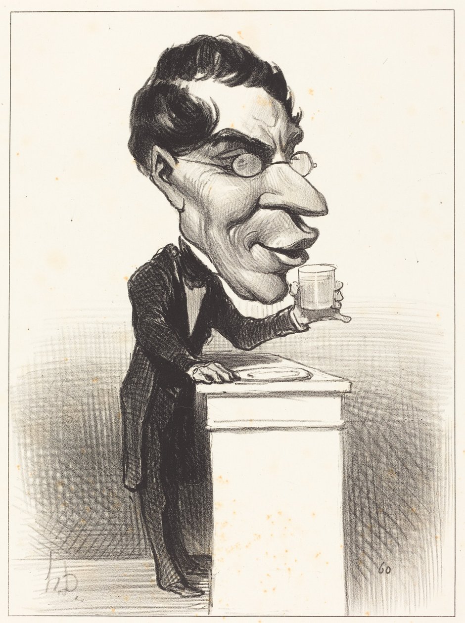 H.M. Augustin Corne by Honoré Daumier