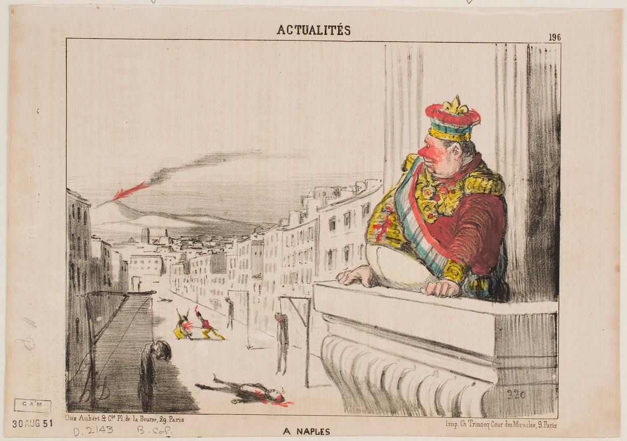 In Naples by Honoré Daumier