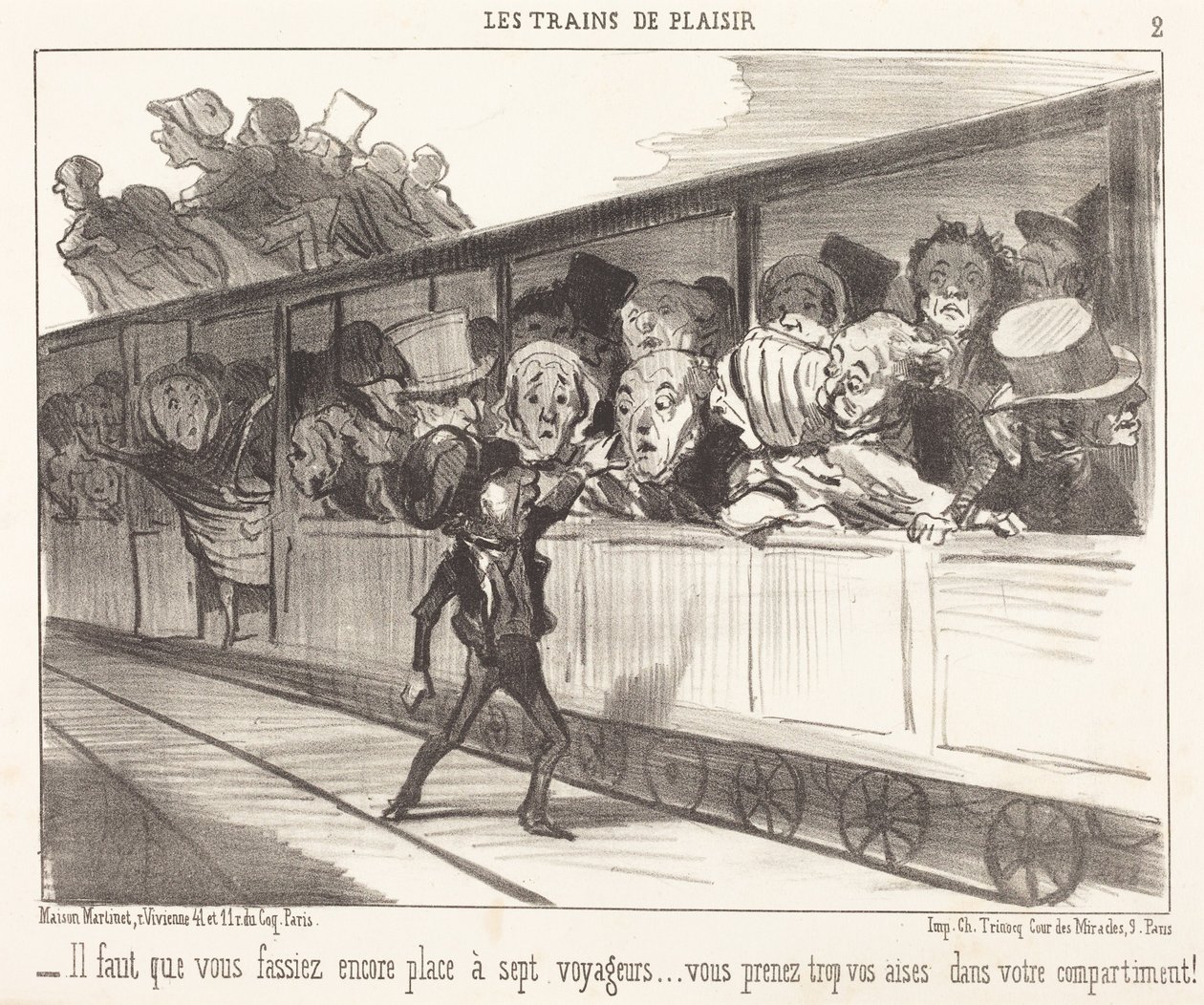 You Must Still Make Room... by Honoré Daumier