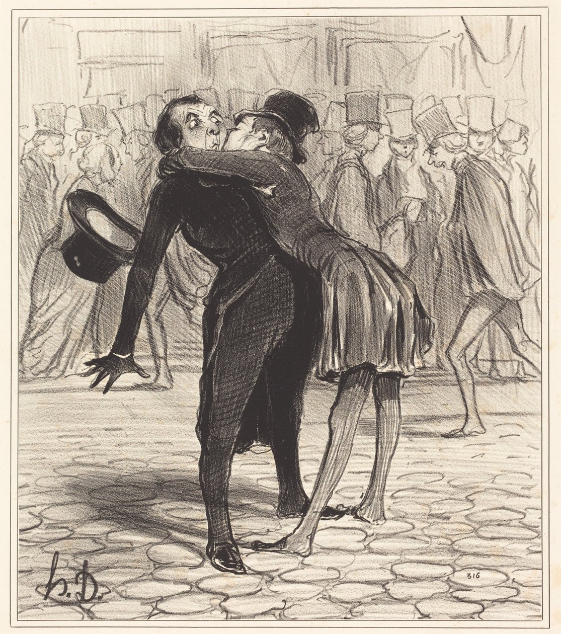 The College Friend by Honoré Daumier