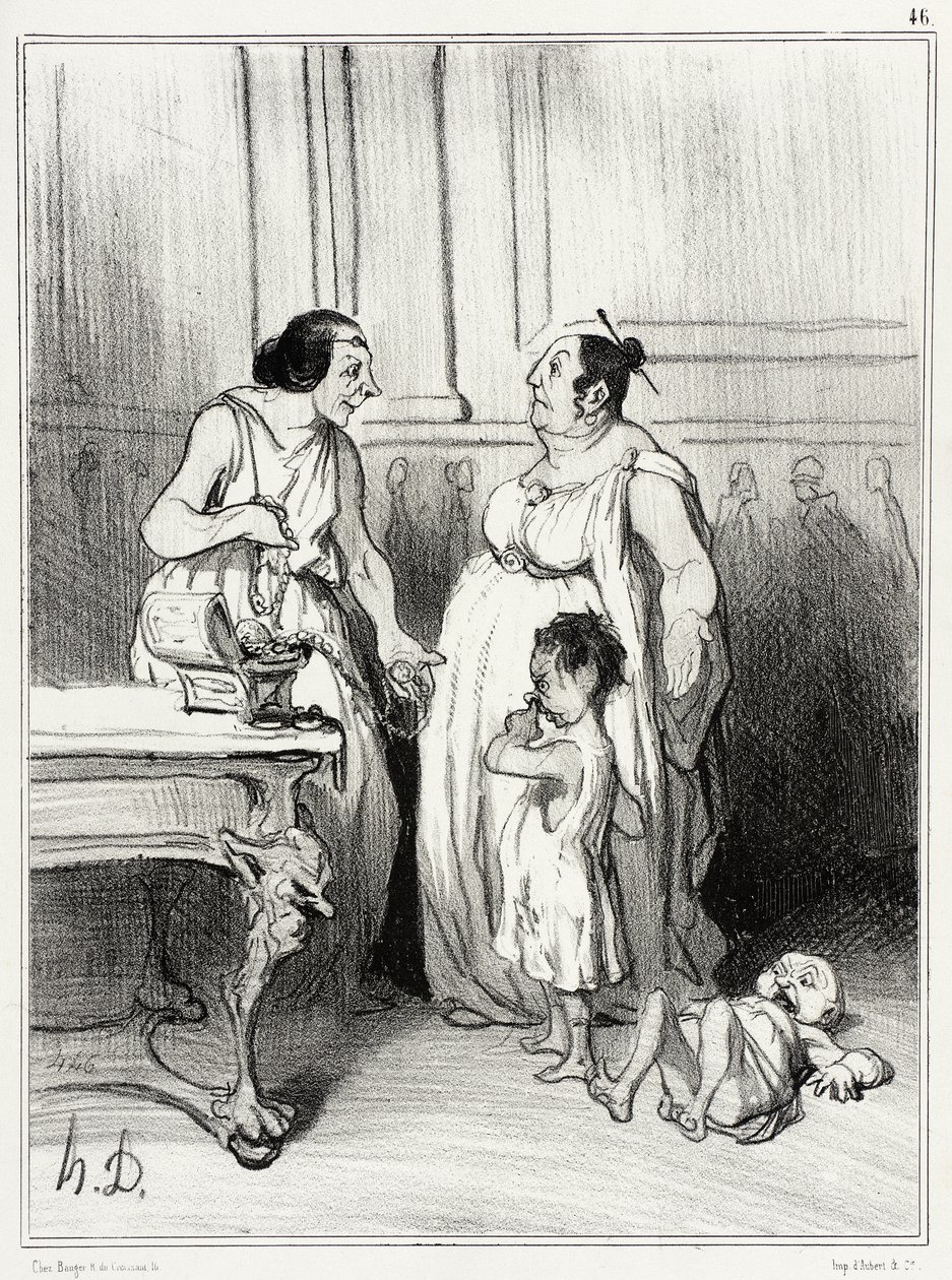 The Mother of the Gracchi by Honoré Daumier