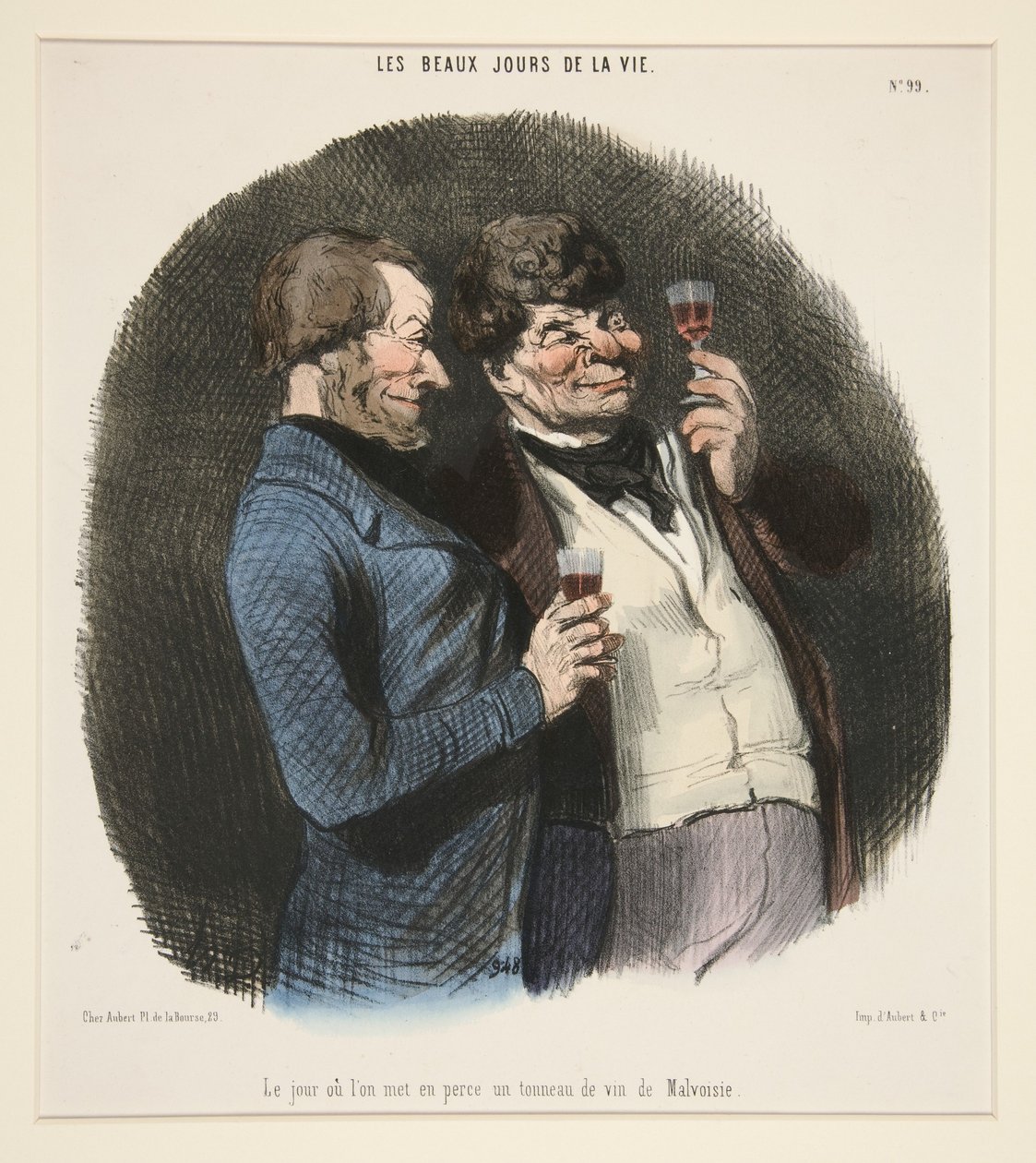 The Day They Tap a Barrel of Malvasia Wine, from The Beautiful Days of Life by Honoré Daumier