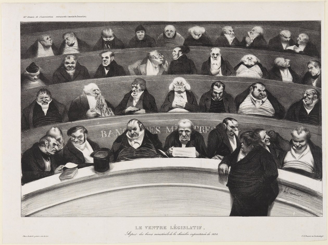 The Legislative Belly by Honoré Daumier