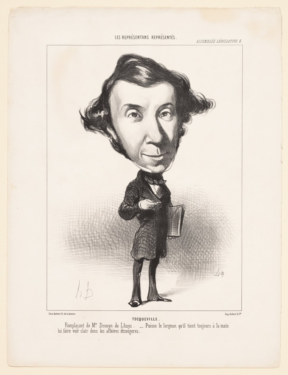 Legislative Assembly: Tocqueville by Honoré Daumier