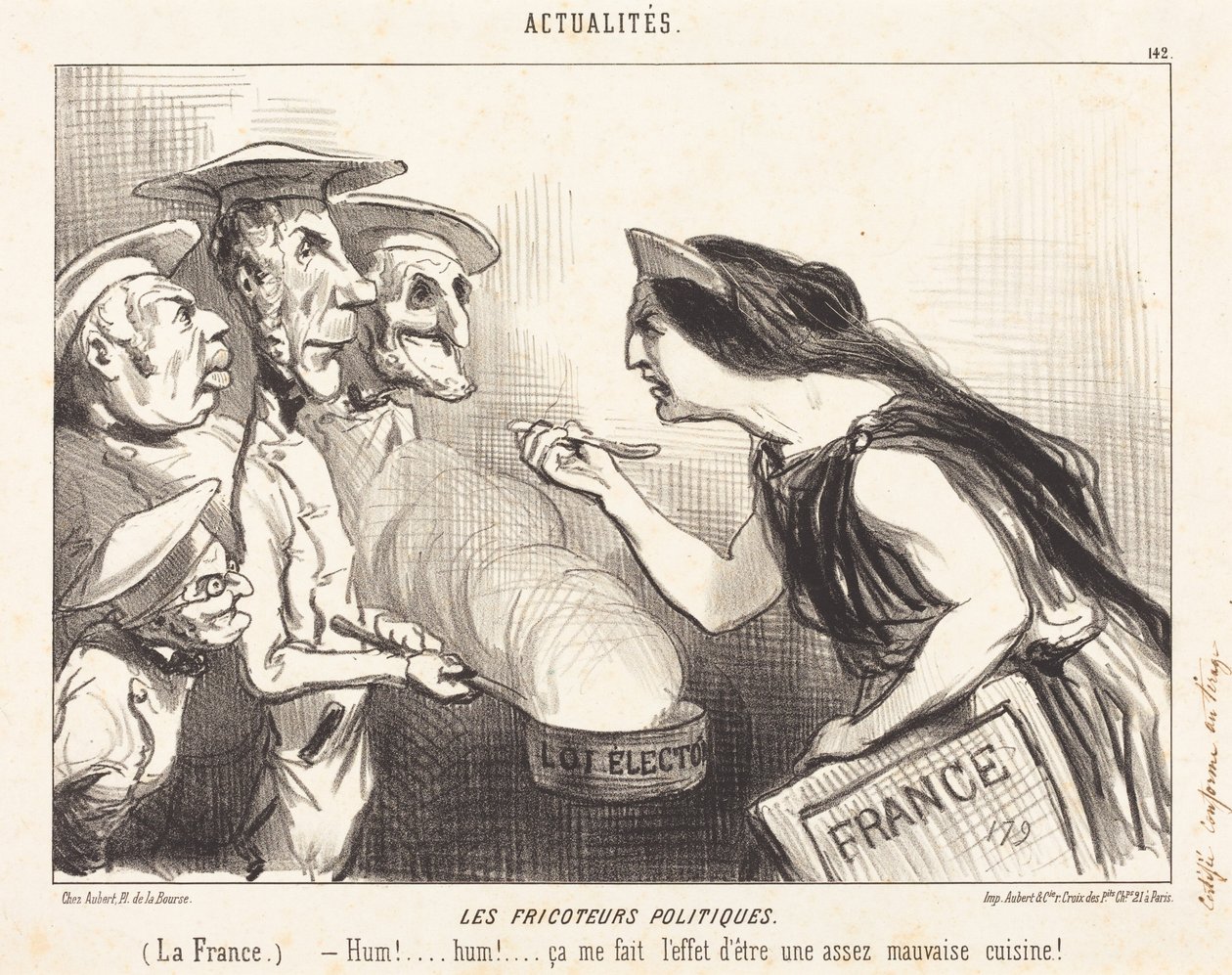 The Political Fricoteurs by Honoré Daumier