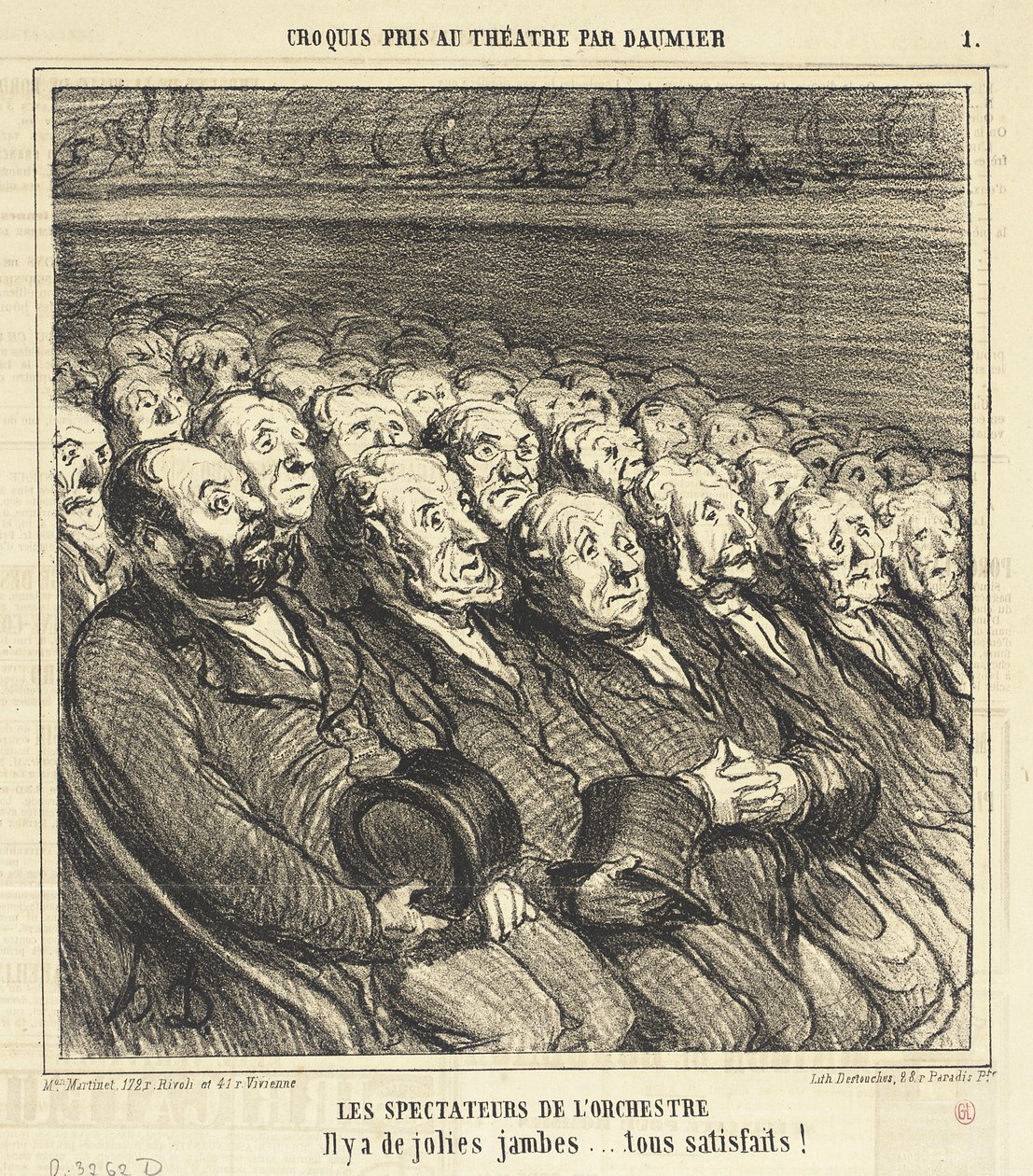 The Orchestra Spectators by Honoré Daumier