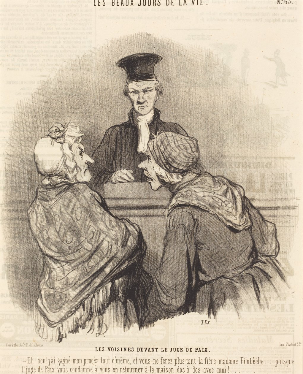 The Neighbors Before the Justice of the Peace by Honoré Daumier