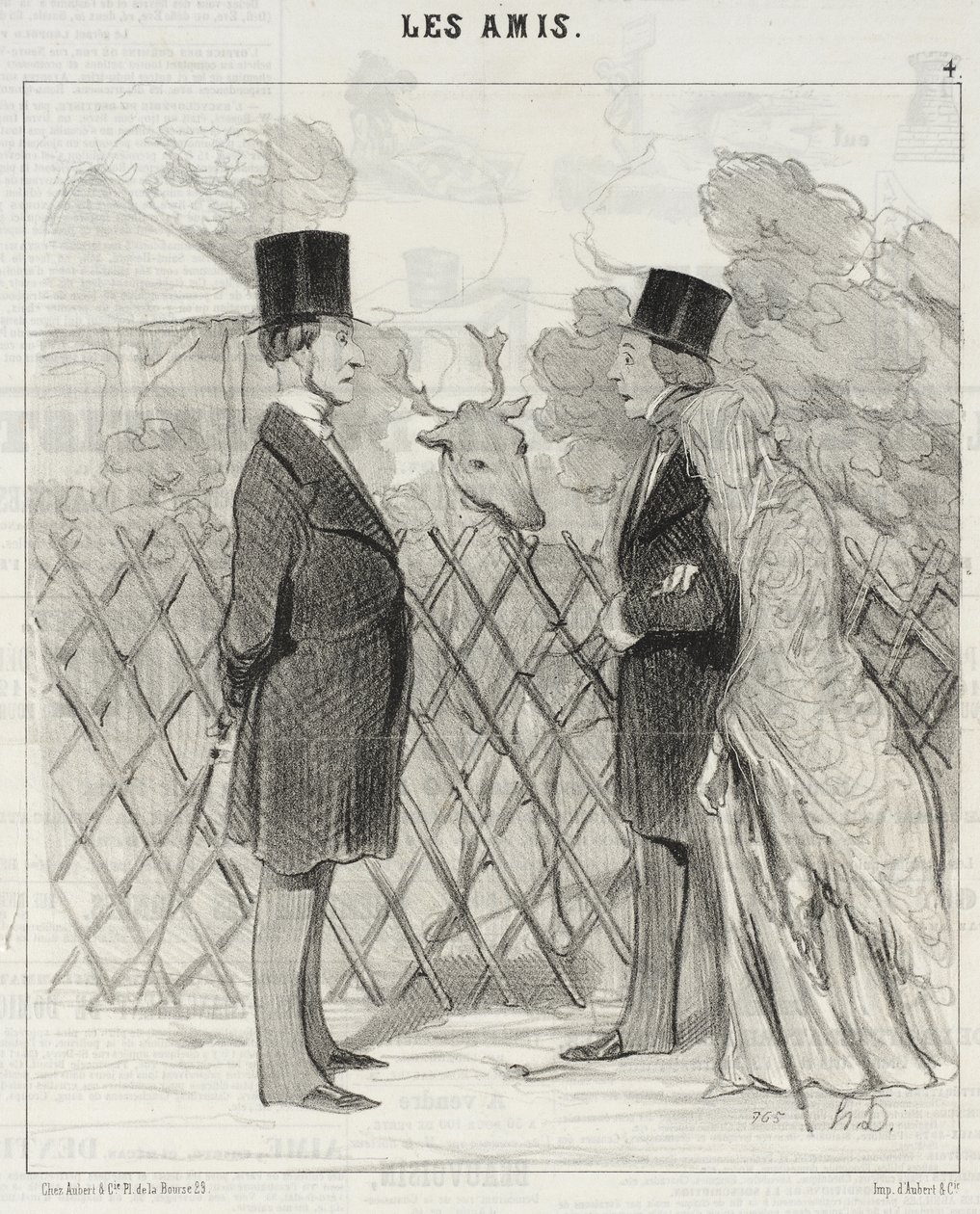 Madame Cabassol Strolling by Honoré Daumier
