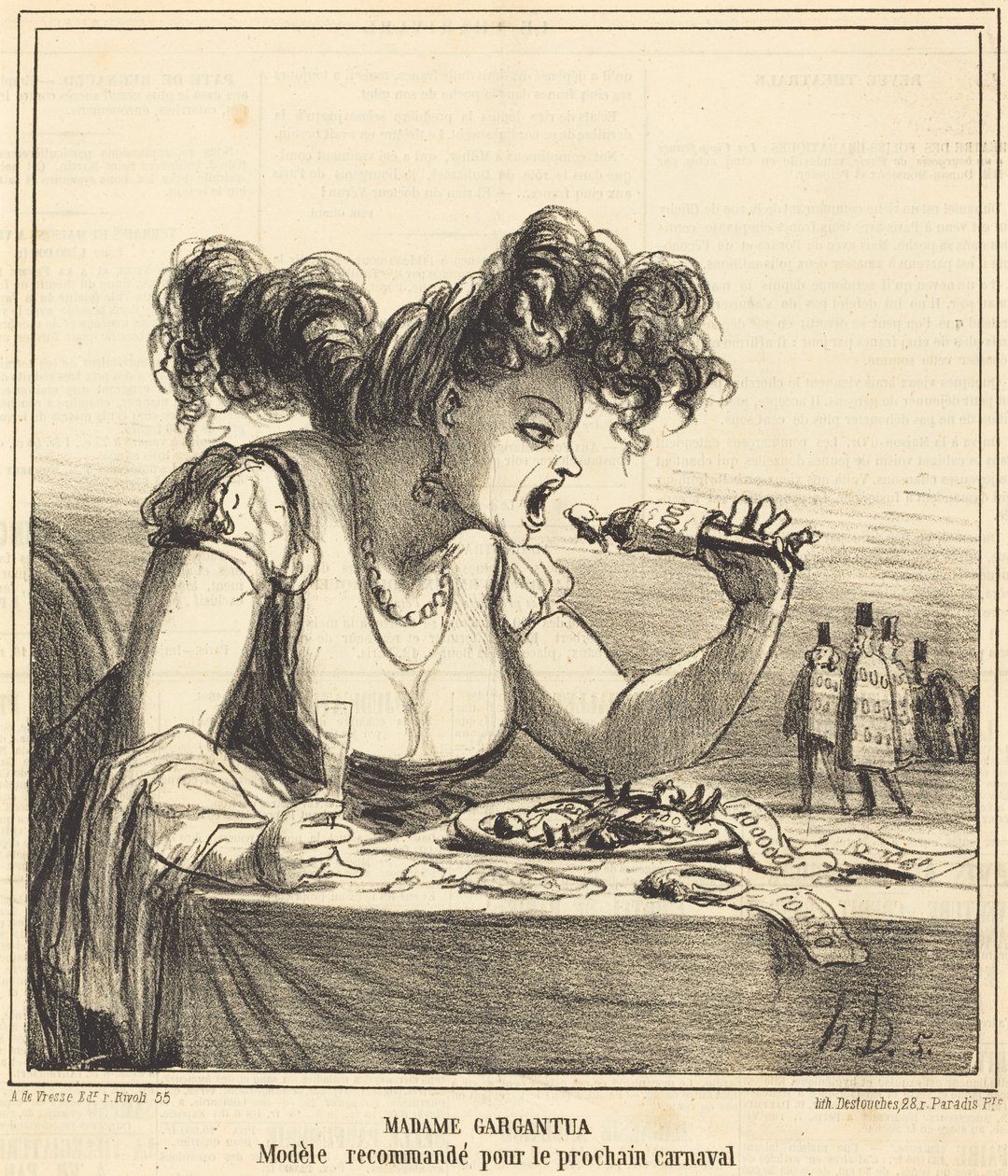 Madame Gargantua by Honoré Daumier