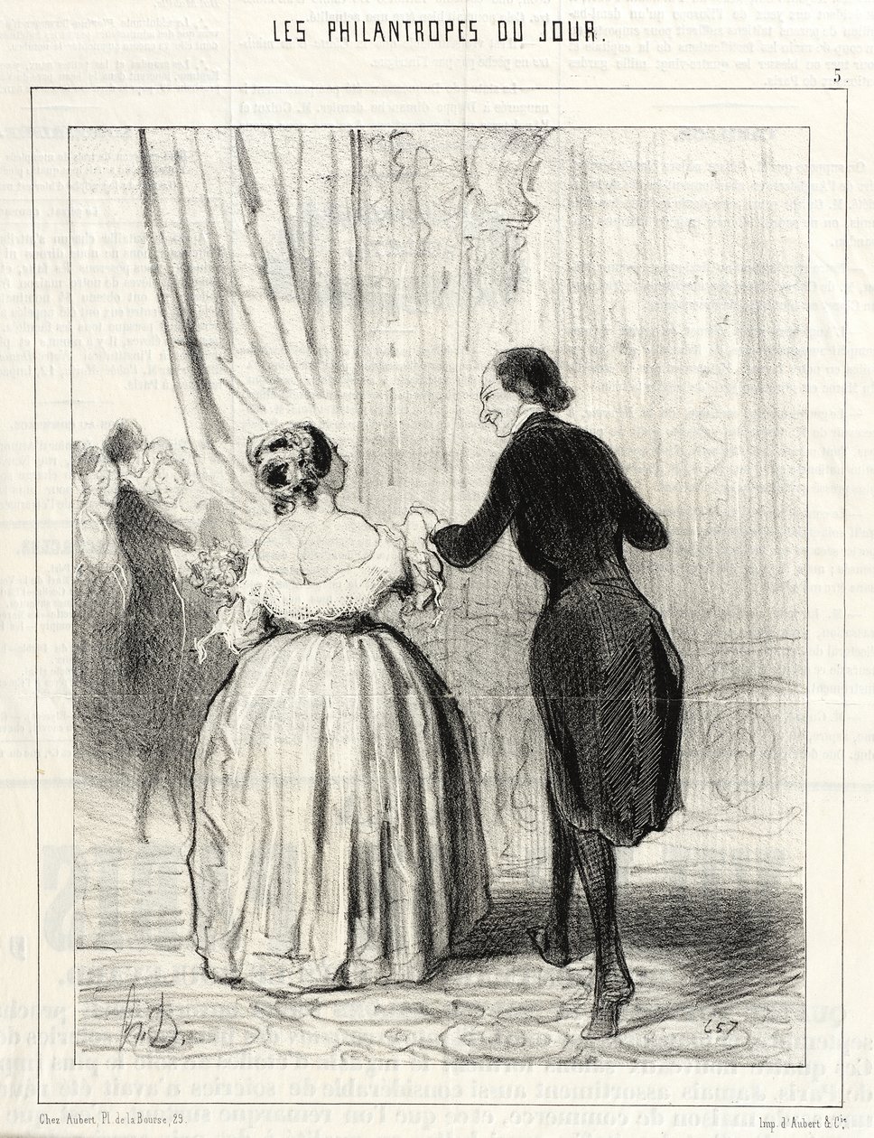 Madame... it is not enough to have danced for the benefit of these poor Poles... by Honoré Daumier