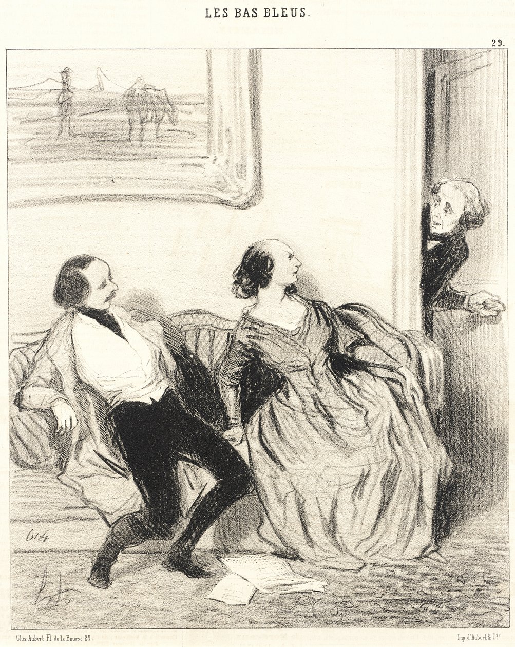 My Good Friend, May I Enter!... by Honoré Daumier