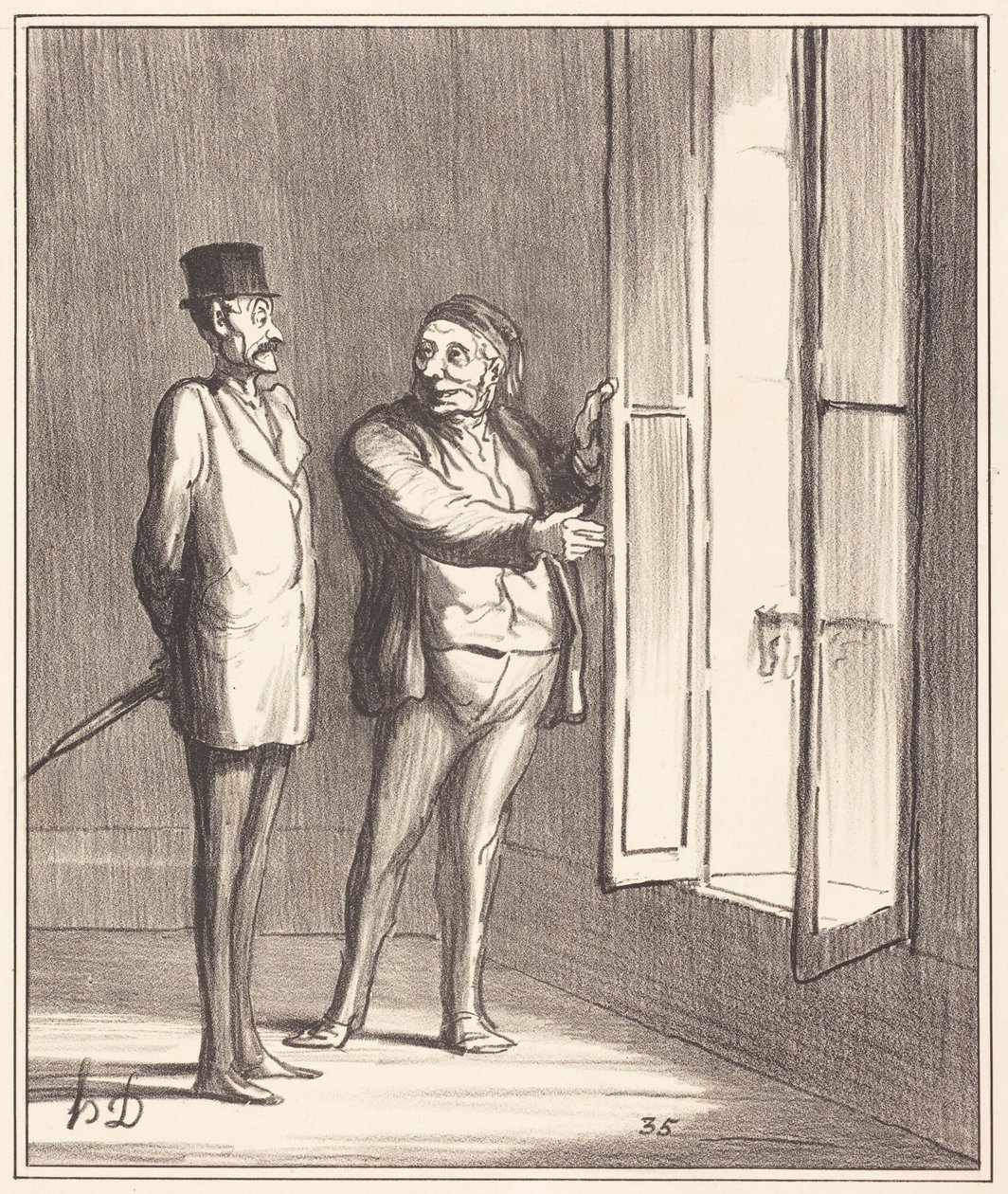 Monsieur will be very well here... by Honoré Daumier