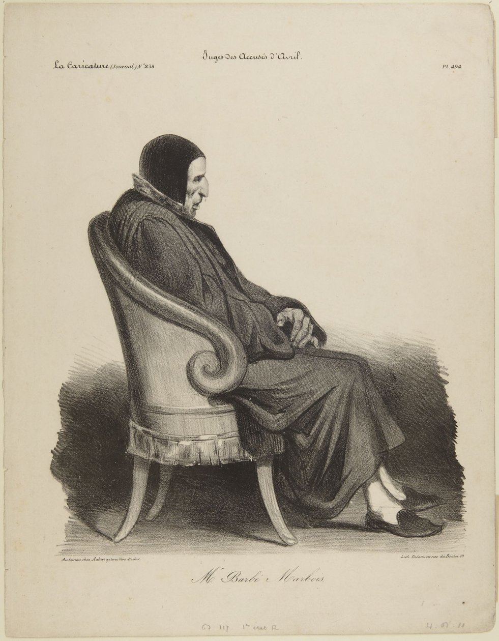 Mr. Barb, Marbois by Honoré Daumier