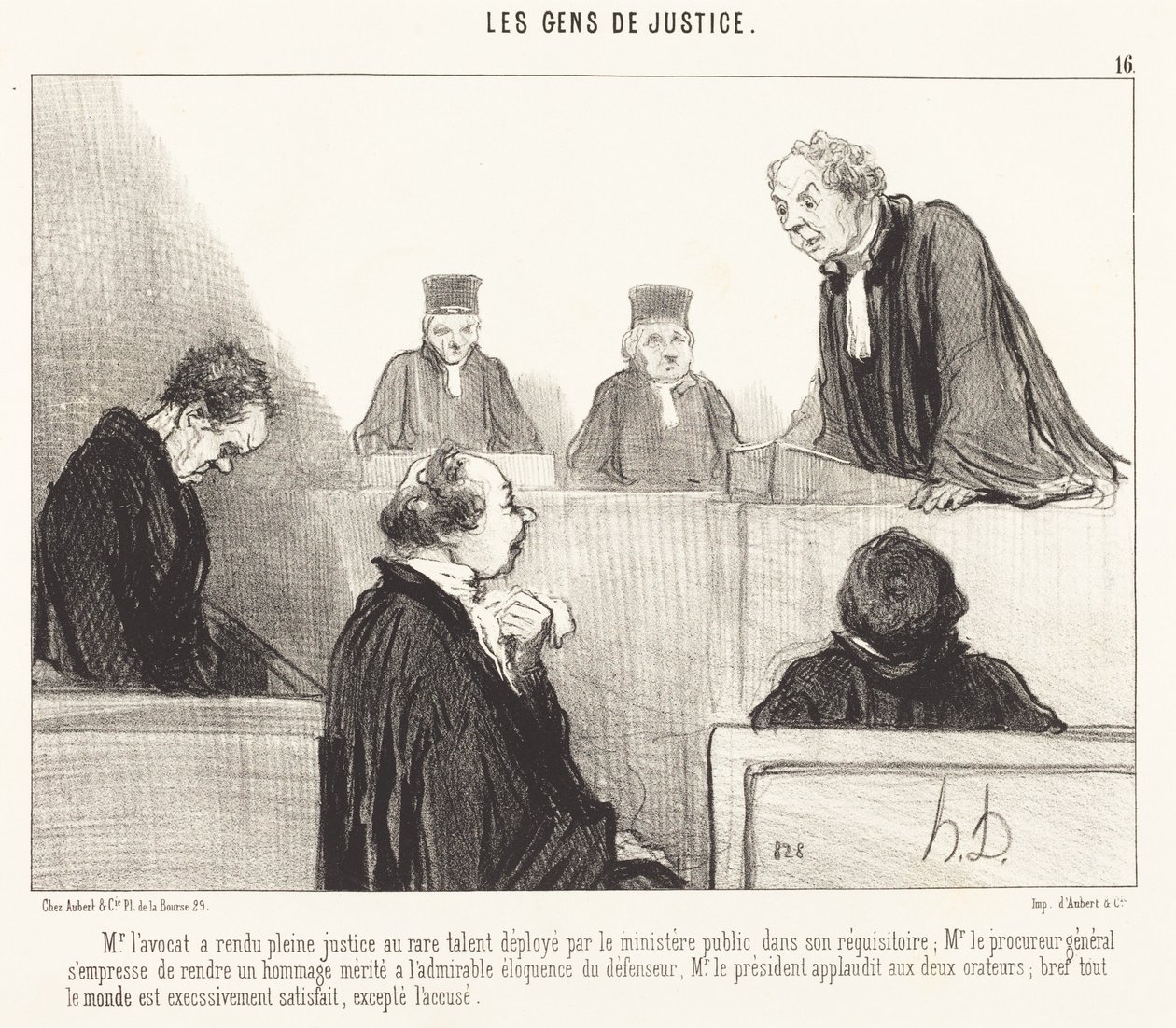 Mr. the Lawyer Has Done Full Justice by Honoré Daumier