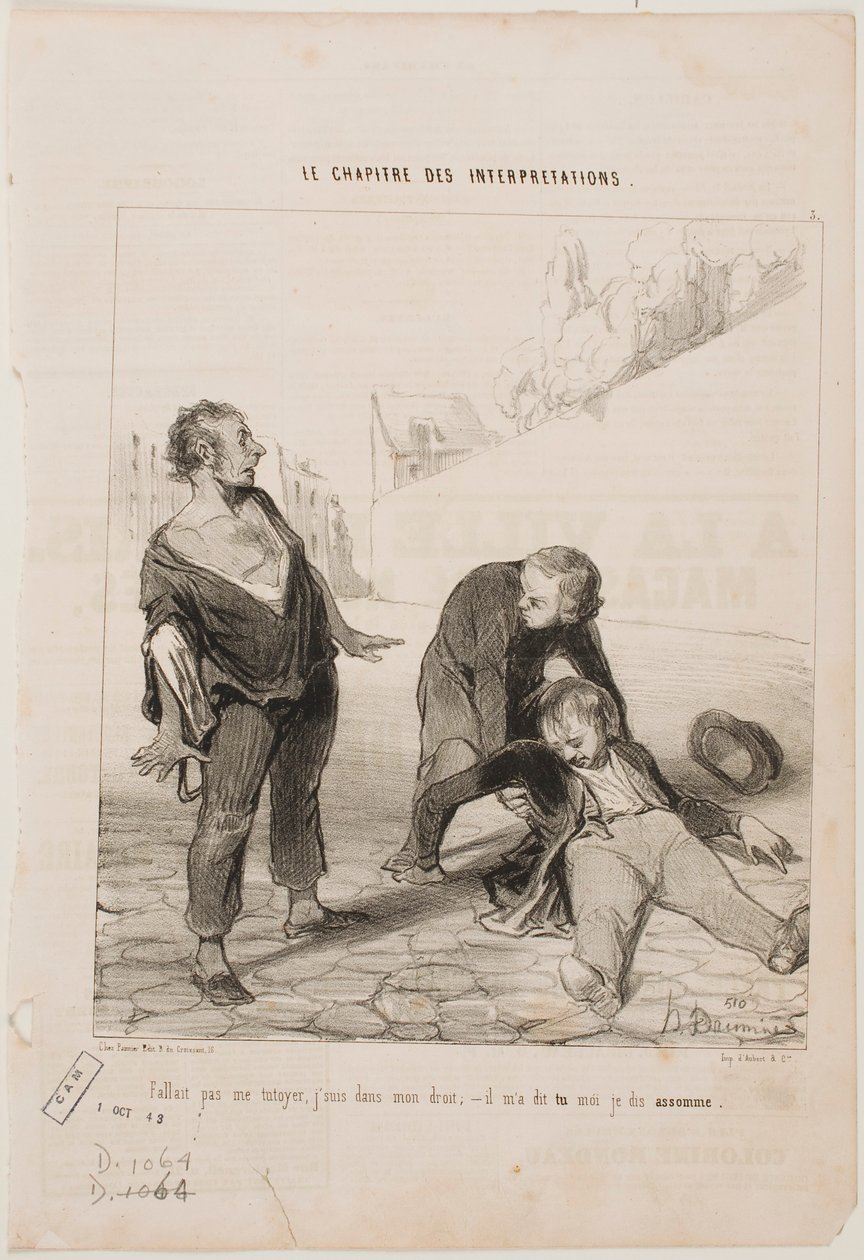 No Reason to Call Me by My First Name... by Honoré Daumier