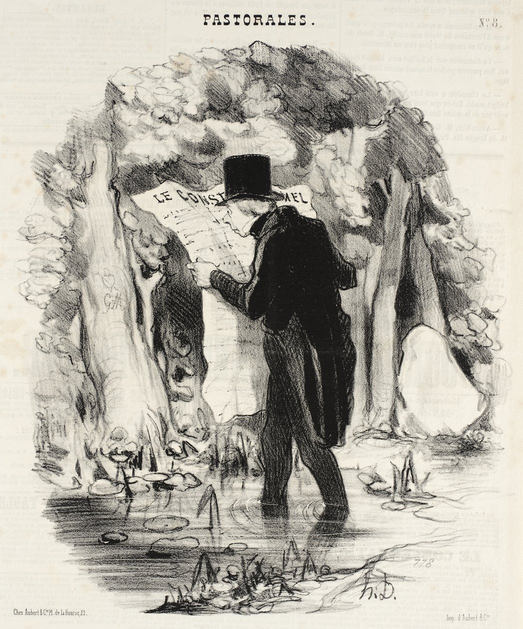 Where Reading the Constitution Can Lead! by Honoré Daumier