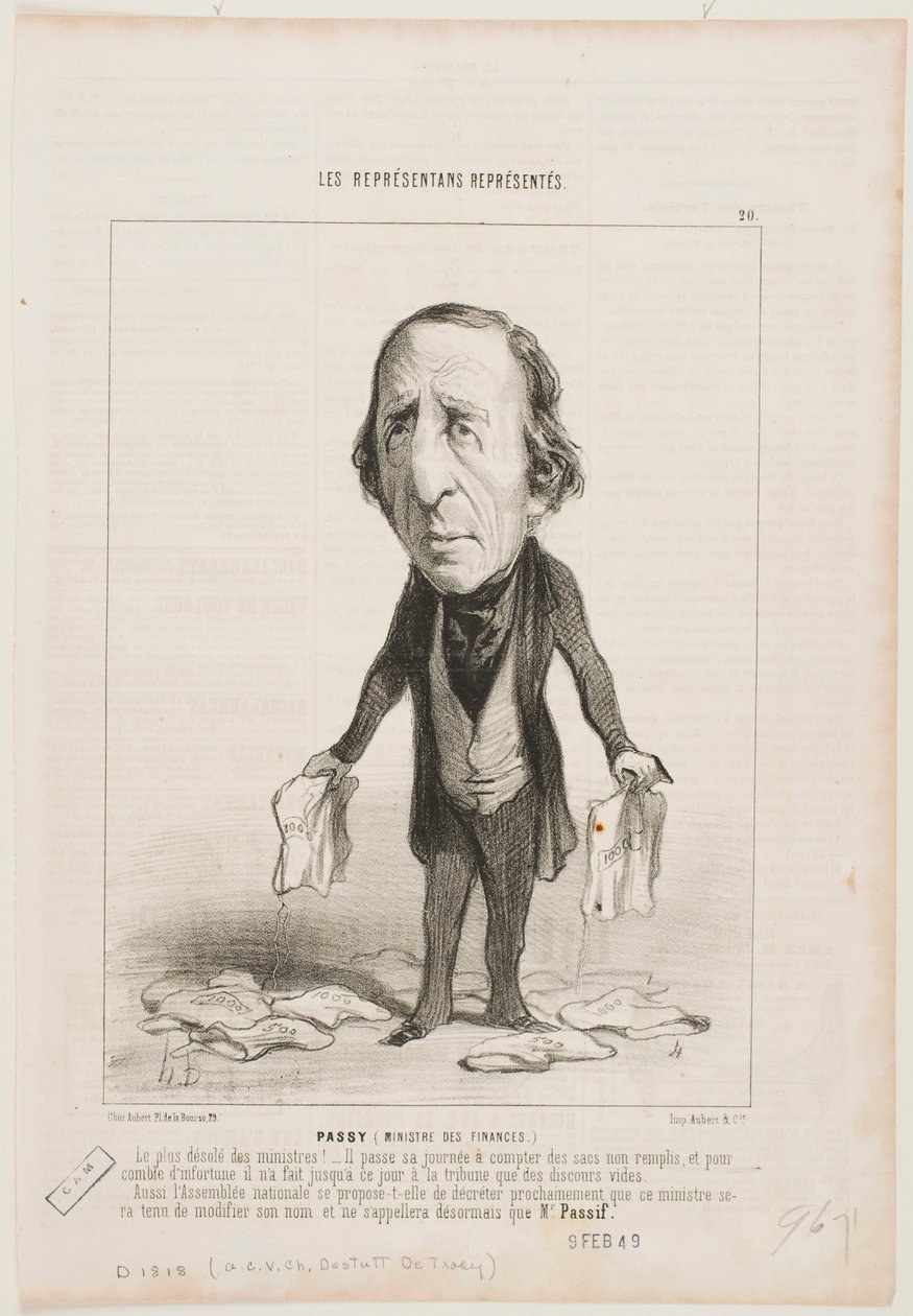 Passy (Minister of Finance) by Honoré Daumier