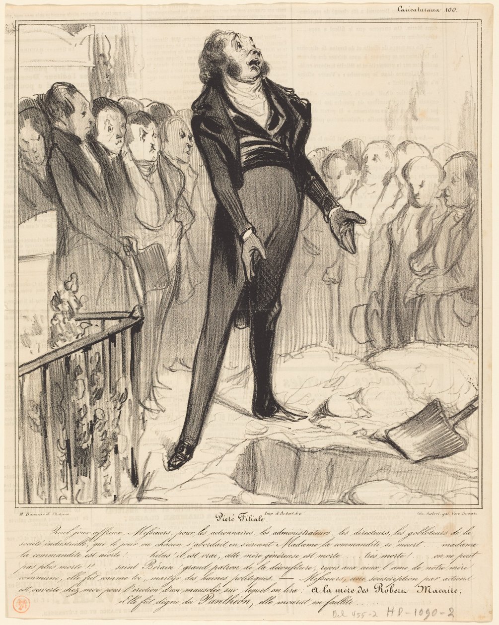 Filial Piety by Honoré Daumier