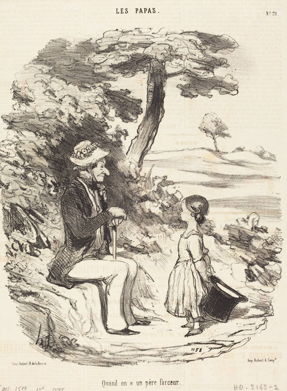 When One Has a Joking Father by Honoré Daumier