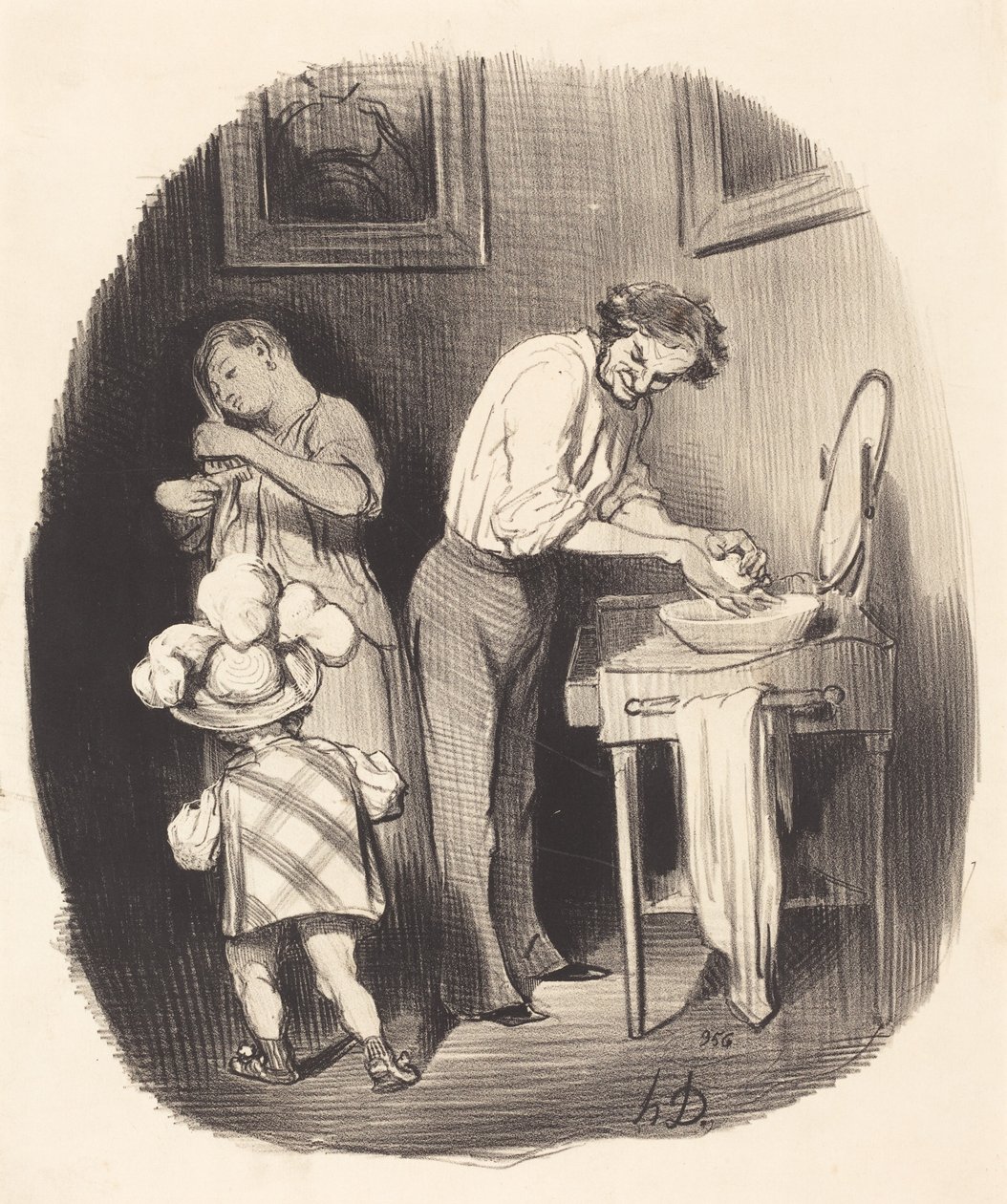 How Nice He Is, Dodore... by Honoré Daumier