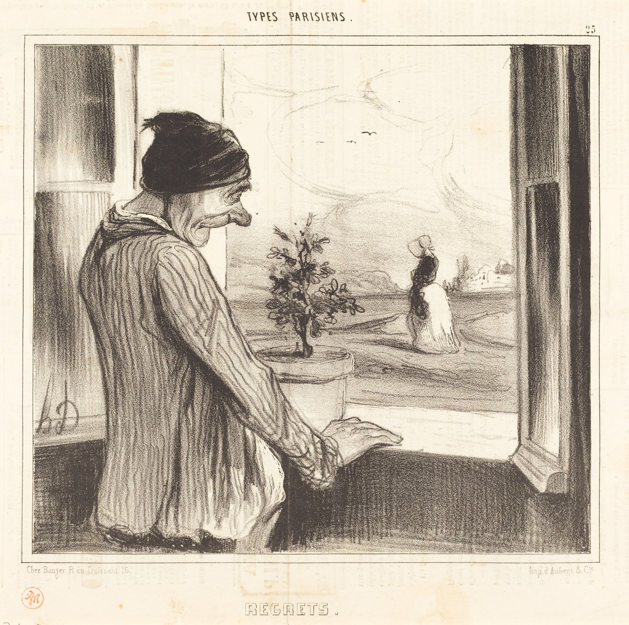 Regrets by Honoré Daumier