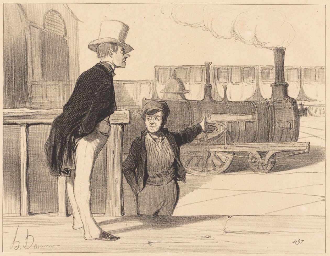 Is My Machine Good? I Believe So... by Honoré Daumier