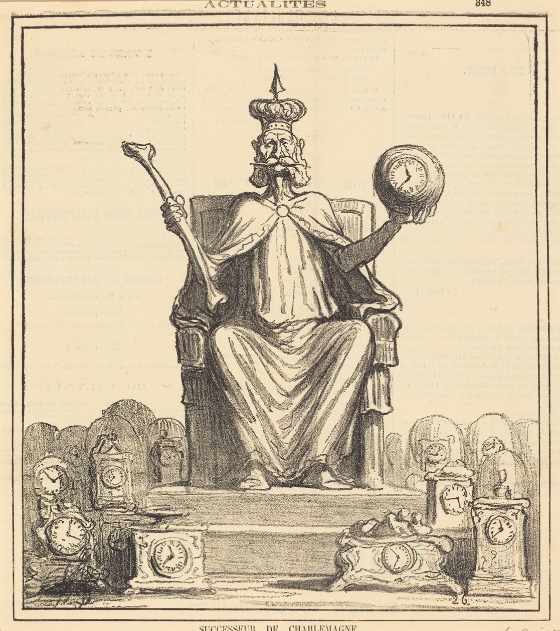 Successor of Charlemagne by Honoré Daumier