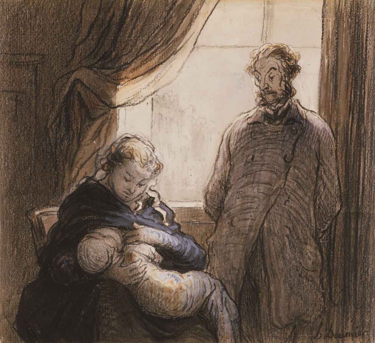 The Family by Honoré Daumier
