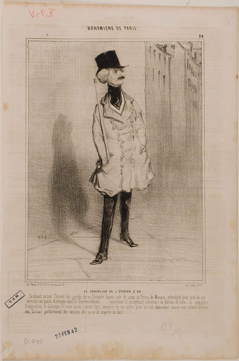 The Knight of the Golden Spur by Honoré Daumier