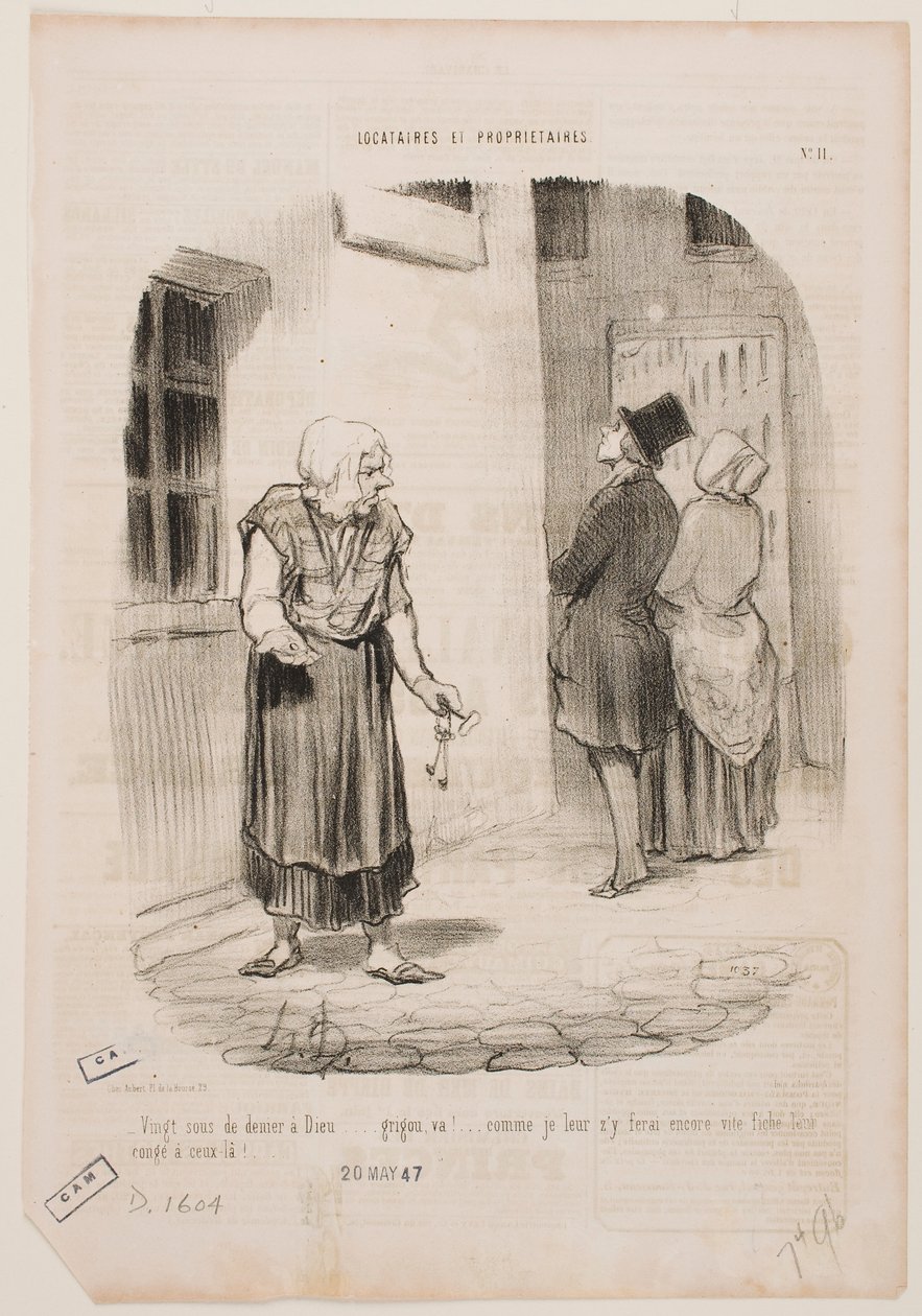 The Last Twenty Cents Went to God... Scoorge... by Honoré Daumier