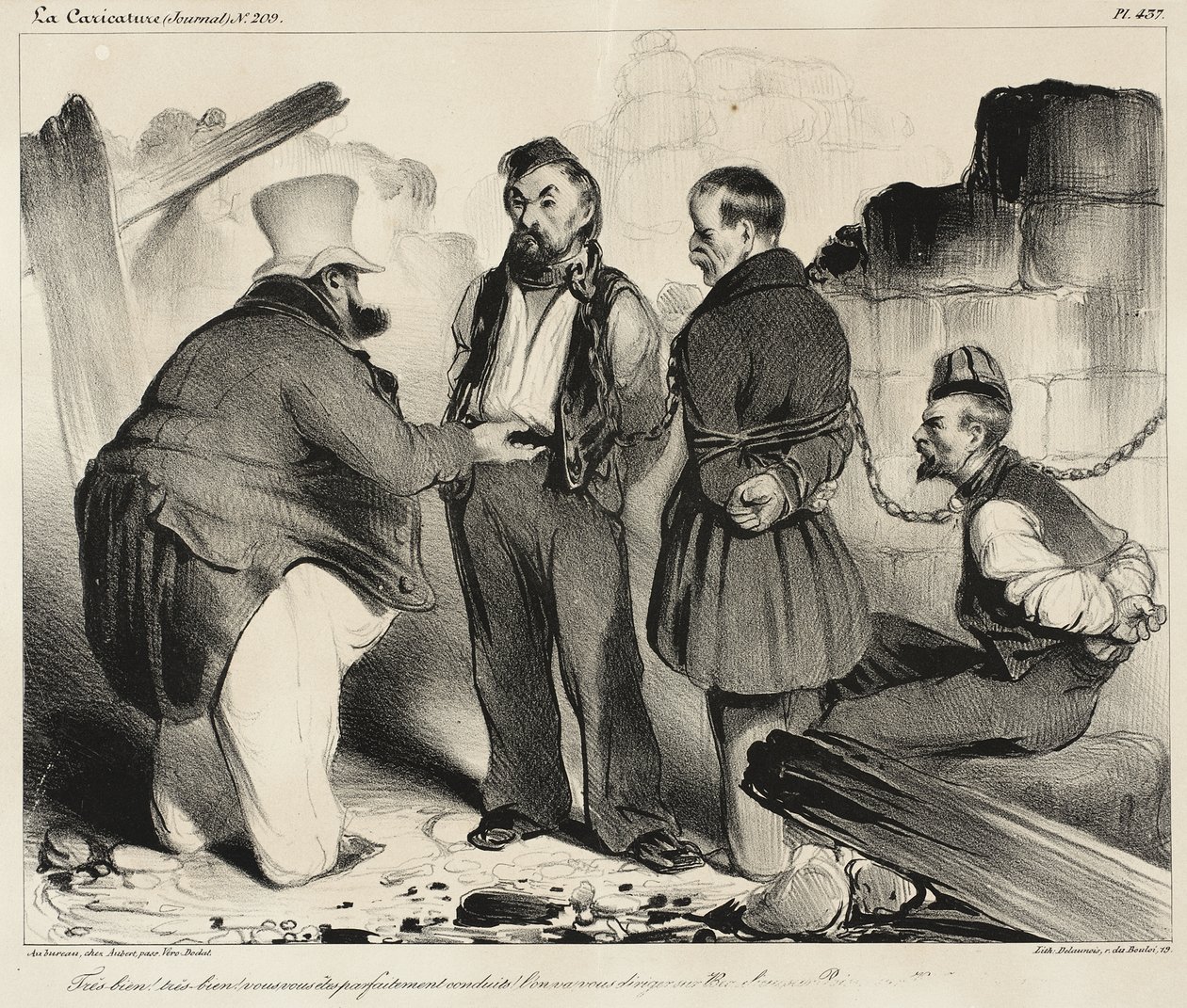 Very good!...You behaved perfectly! by Honoré Daumier