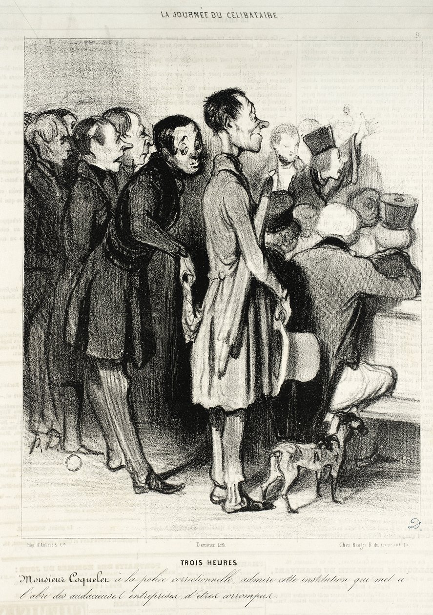 Three Hours... by Honoré Daumier