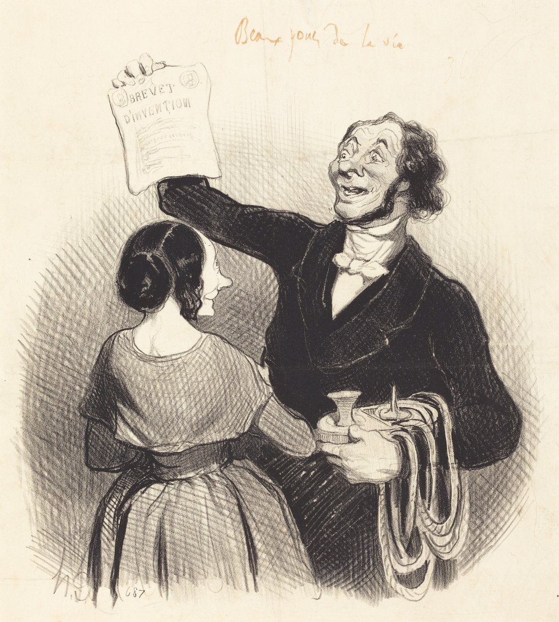 A Great Man Again by Honoré Daumier