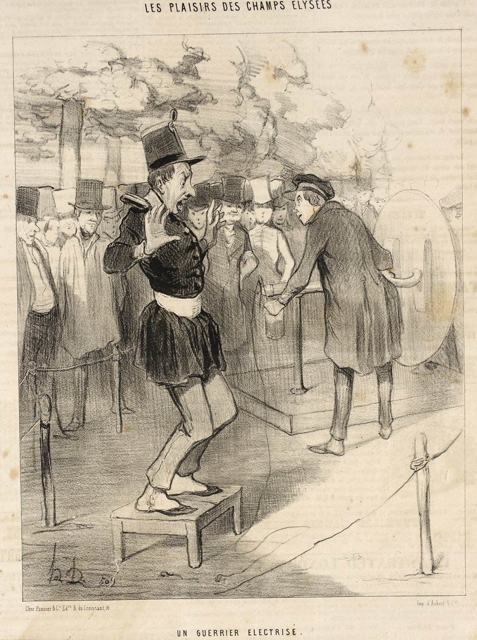 An Electrified Warrior by Honoré Daumier