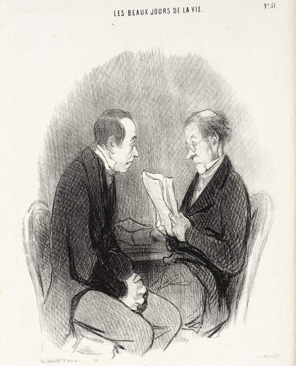 A Light Manuscript by Honoré Daumier