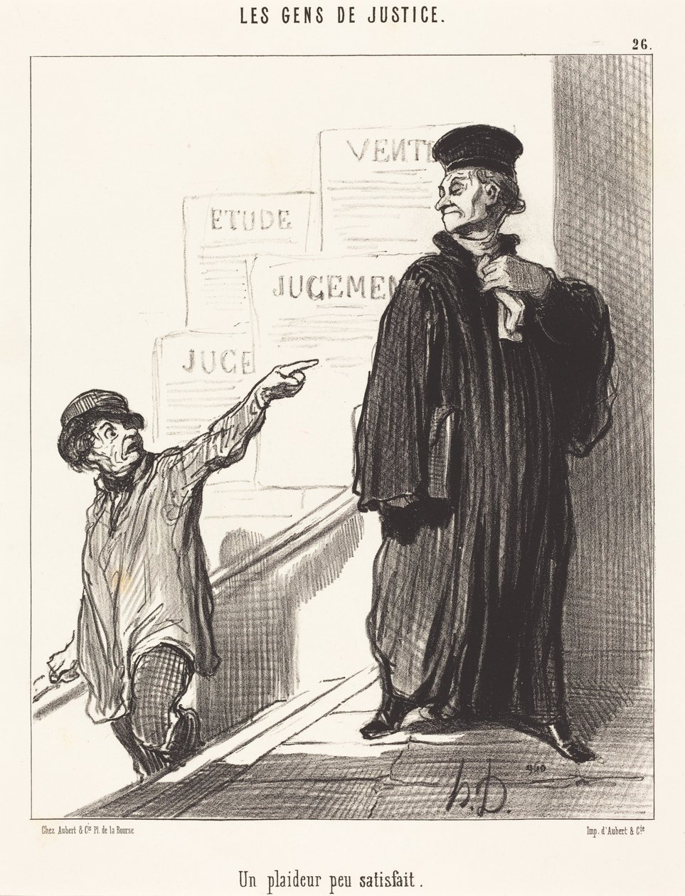 An Unsatisfied Litigant by Honoré Daumier