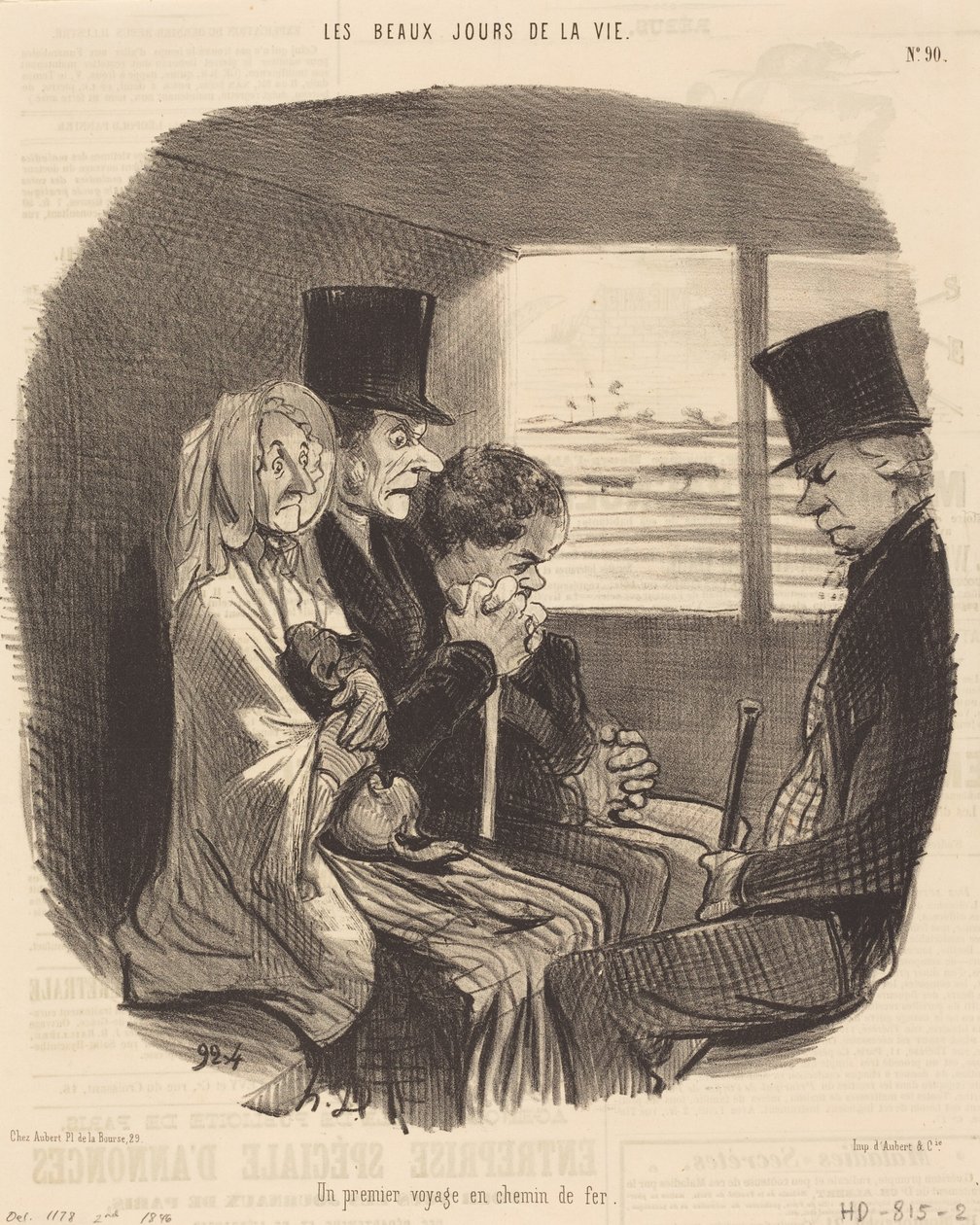 A First Train Journey by Honoré Daumier