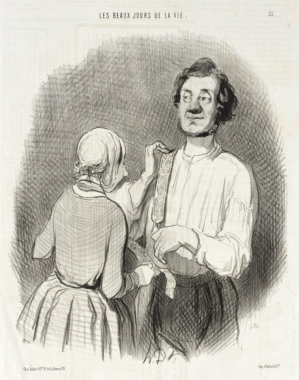 A Day of Celebration and Suspenders by Honoré Daumier