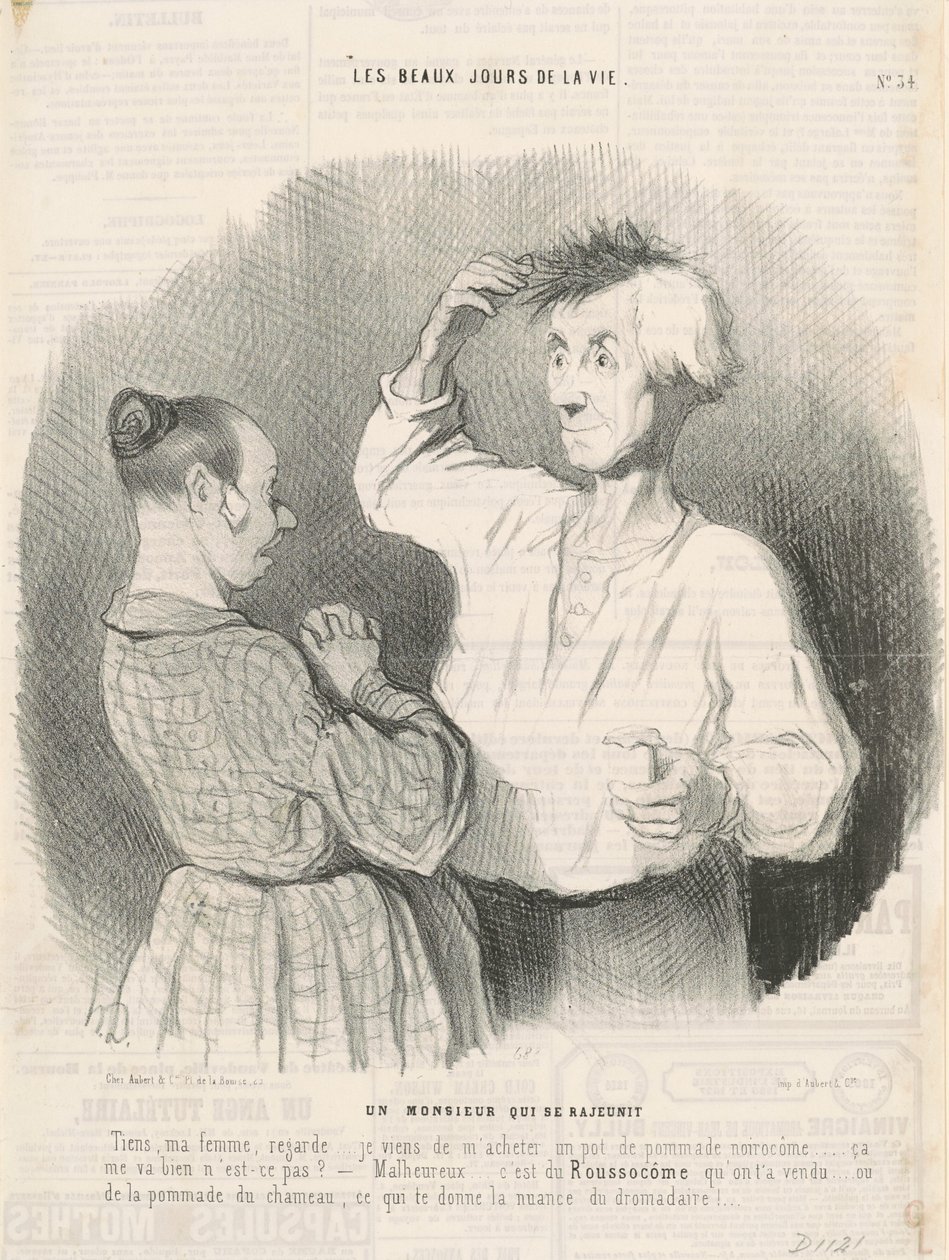 A Gentleman Who Rejuvenates Himself by Honoré Daumier