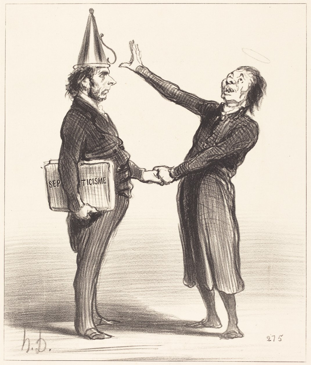 An Alliance by Honoré Daumier