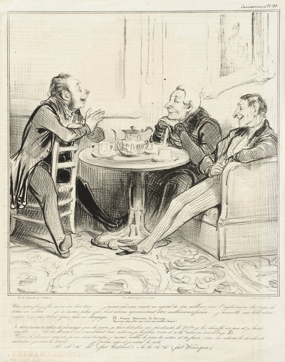 Another Time I Played a Good Trick Again by Honoré Daumier