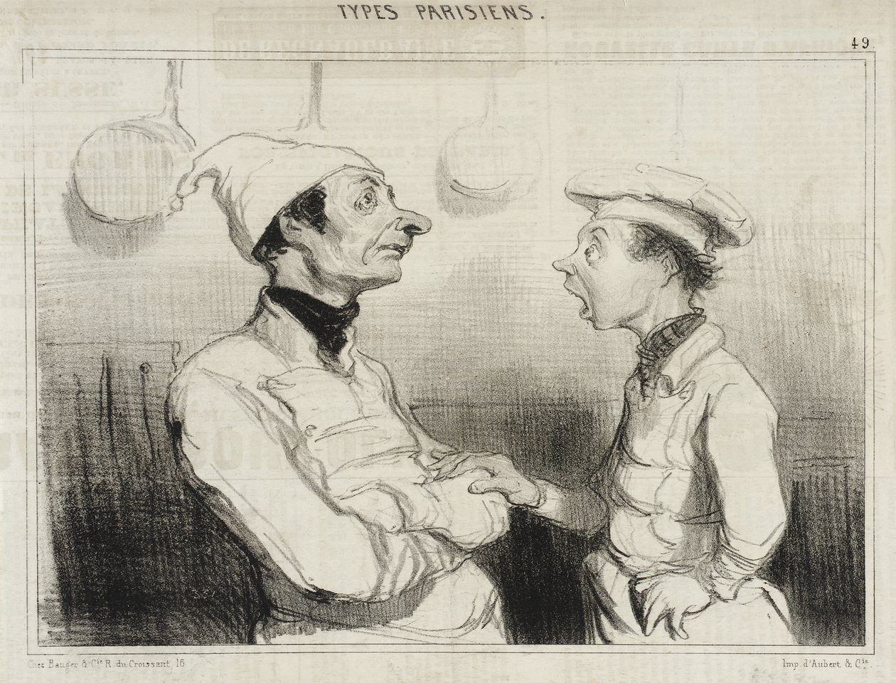 You know well the sponge you were talking about... by Honoré Daumier