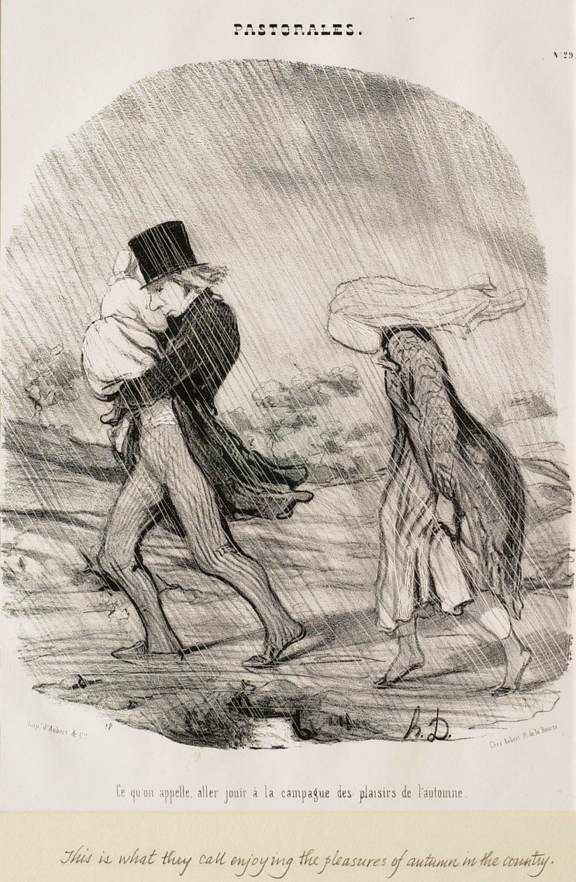 What We Call, Going to Enjoy the Country by Honoré Daumier