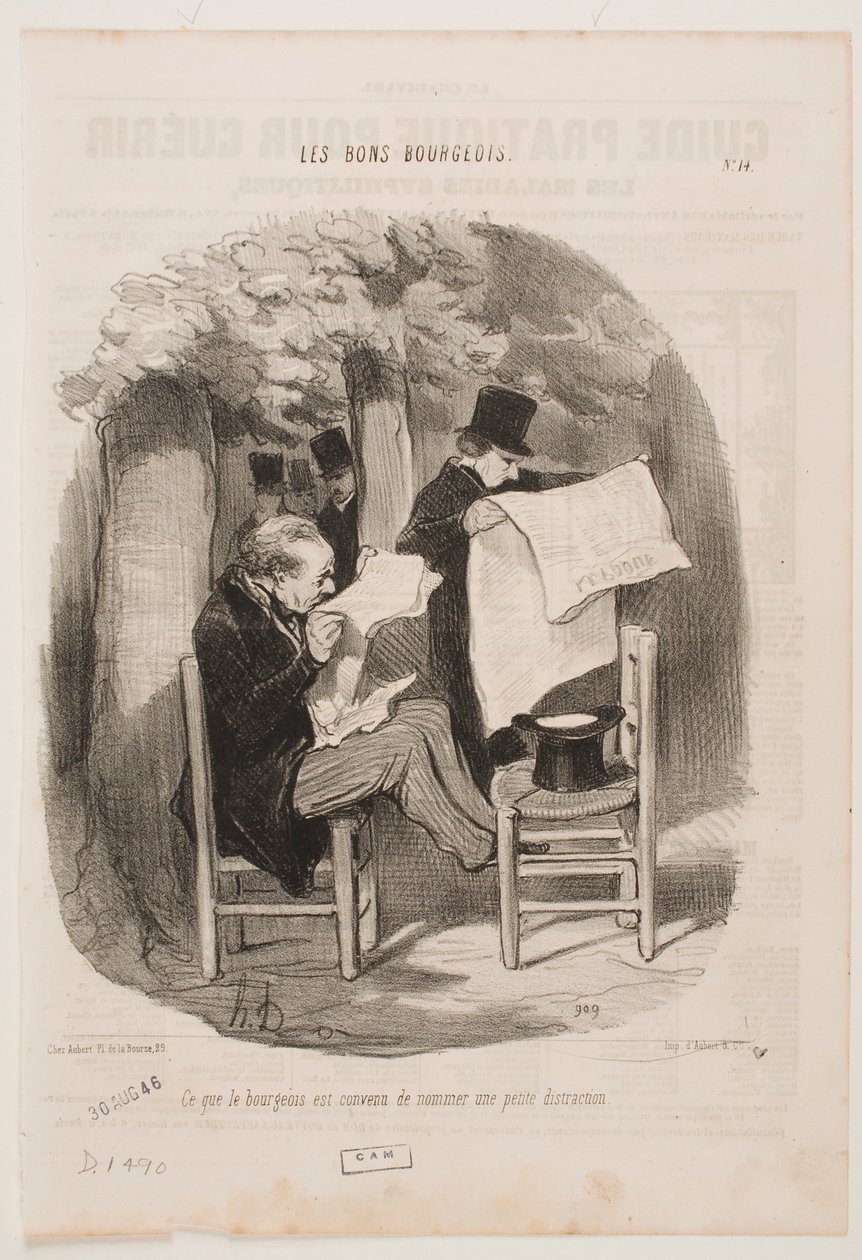 What the Bourgeoisie Calls a Slight Distraction by Honoré Daumier